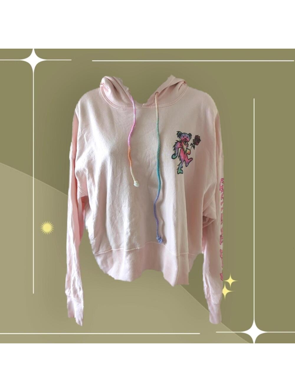 ✨ Daydreamer Grateful Dead Cropped Hoodie Sweater Size M